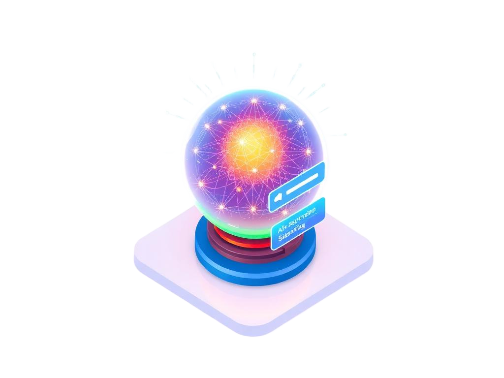 Illustration of an AI assistant orb